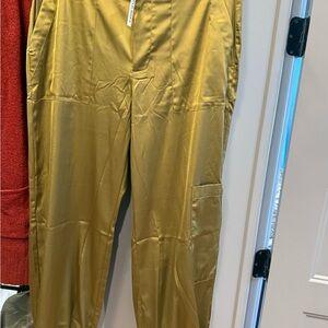 Old Navy Men's Shiny Gold Cargo Pants